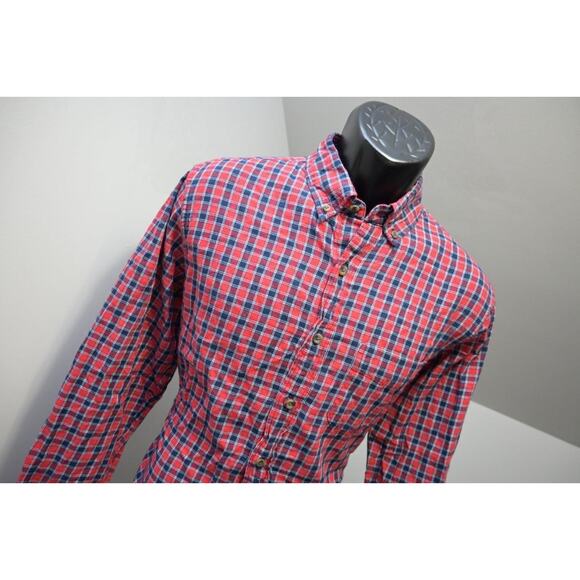 J Crew Brushed Twill Dress Shirt Slim Plaid Long Sleeve Mens Size Medium - Picture 4 of 7